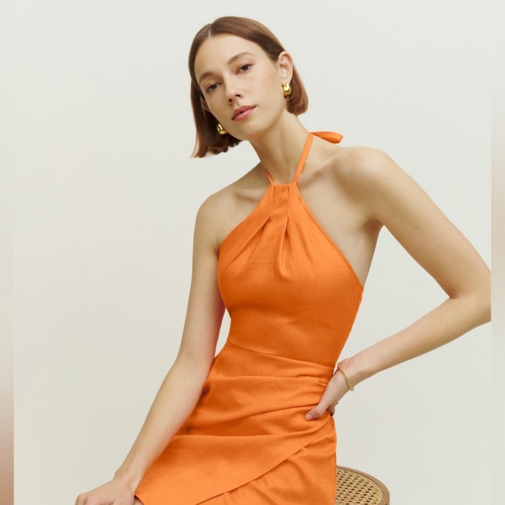 NWT Reformation Dory Dress Citrus - 4